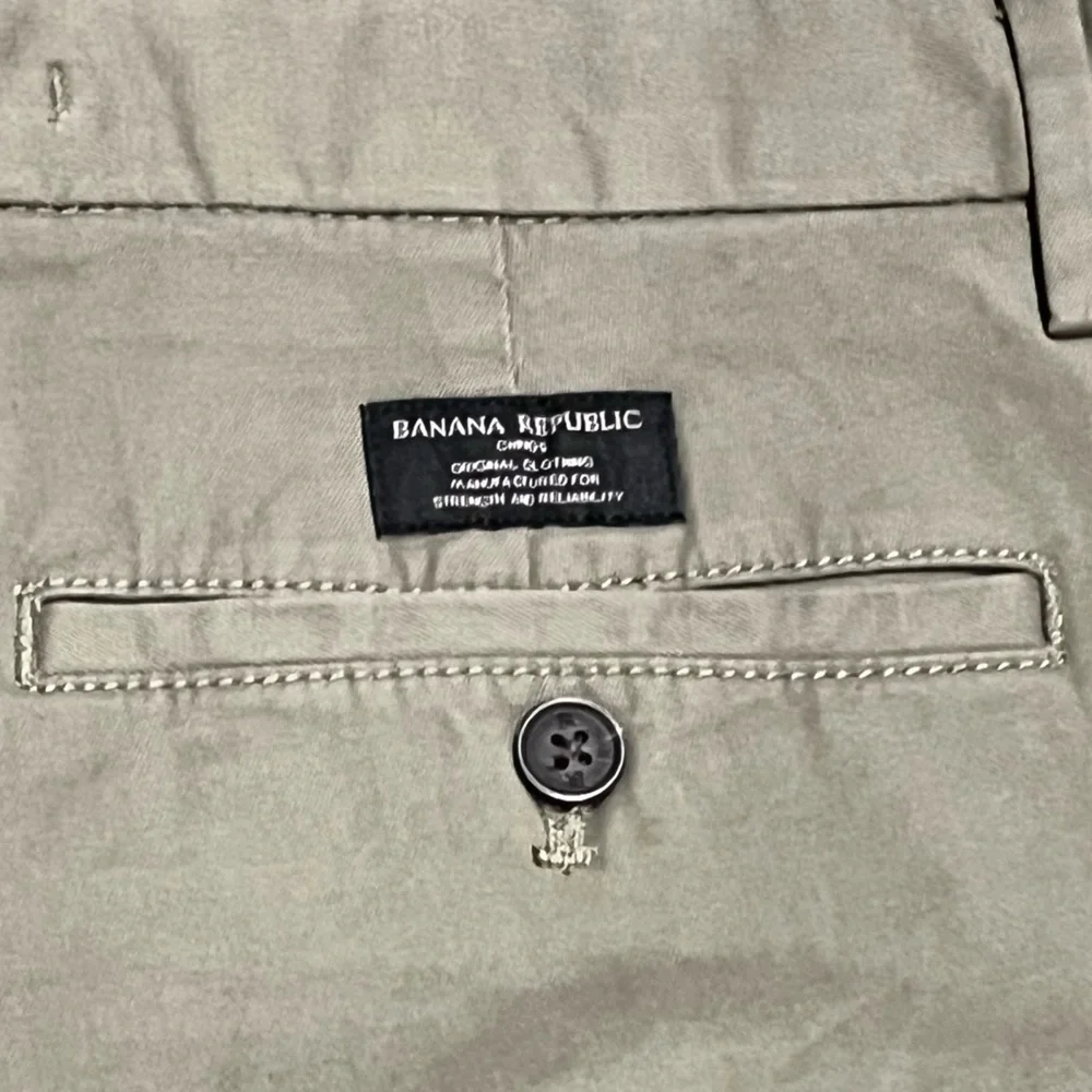 Banana Republic Olive Green Slim Chino Pants